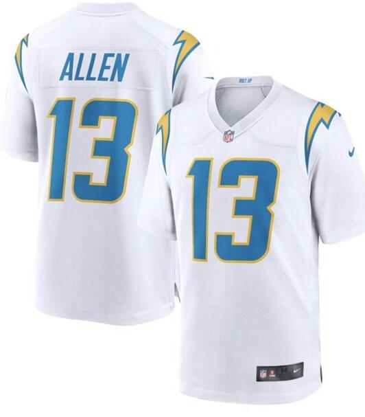 Men Los Angeles Chargers Light blue number NFL Football Keenan Allen White Jersey Limited #13 Road Vapor Untouchable
